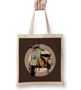 Vespa Scooter 01 Bez Çanta Uzun Saplı