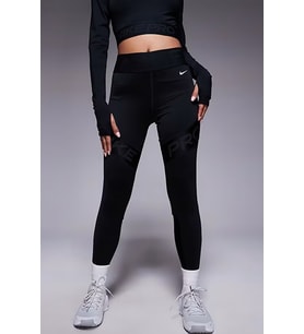 Nike Pro Sculpt Tigh Fit High-Waisted 7/8 Leggings Toparlayıcı Siyah Tayt