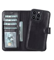 Apple iPhone 14 Pro Max Uyumlu Deri Cüzdanlı Kılıf MWWN RST1