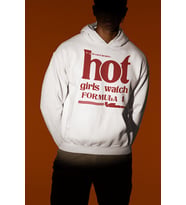 Hot Girls Watch Formula 1 Yazılı Unisex Oversize Hoodie