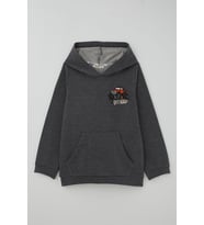 Breeze Erkek Çocuk Sweatshirt Macera Temalı Arazi Aracı Sırt Baskı Detaylı 4-8 Yaş , Koyu Gri Melanj