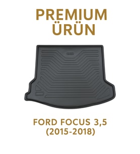 Ford Focus 3 Sedan 2011–2014 Uyumlu 3D Bagaj Havuzu Premium