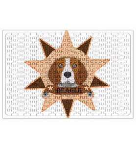 Beagle Pug Köpek Puzzle 240 Parça Yapboz