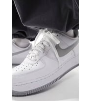 Nike Air Force 1 Low AF1 Unisex Leather Sneaker Hakiki Deri Unisex Günlük Spor Ayakkabı Beyaz Gri