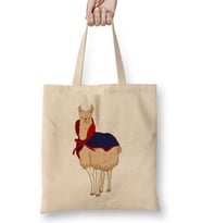 Cute Vampire Llama Halloween Funny Vampire Llama Bez Çanta Uzun Saplı