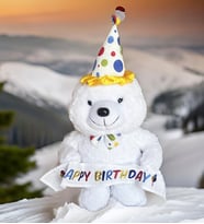 Papyonlu Happy Birthday Peluş Ayı