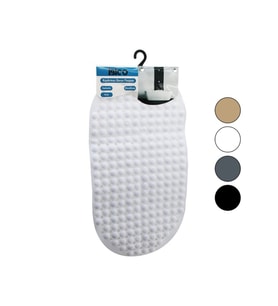 OVAL - PLASTİK KABARTMA TOP DESENLİ - RENKLİ 63PCS VANTUZLU KAYDIRMAZ BANYO - KÜVET PASPASI 34X65CM (5343)