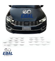 Fiat Egea Krom Ön Panjur 8 Parça 2020-2024 Model Arası Uyumlu P.Çelik
