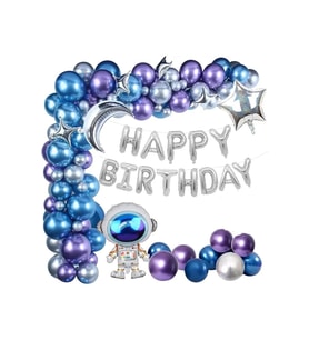 Uzay Temalı Doğum Günü Dekorasyon Düzenleme Balon Seti