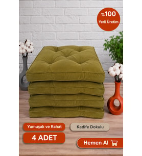 SİLİKONLU FİTİLLİ SANDALYE MİNDERİ