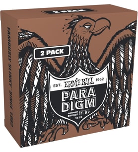 Ernie Ball Işık Paradigması Fosfor Bronz Akustik Gitar Telleri Amazon Exclusive 2'Li Paket 11-52 (P0