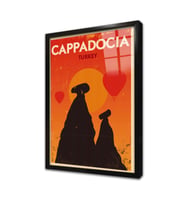 Kapodokya Çerçeveli Cam Tablo