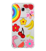 PrintiFy Samsung Galaxy J7 2016 Uyumlu Water Color 5 Baskılı Şeffaf Köşe Korumalı Antişok Kılıf