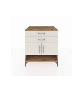 Kronos Şifonyer 2 Raflı 2 Çekmeceli 2 Kapaklı 88x59x96 Çam-Aytaşı