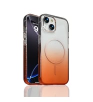 Apple iPhone 13 Uyumlu Kılıf M-Safe Şarj Özellikli Zore Septik Silikon Kapak (Turuncu)