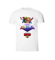 İsme Brawl Stars Çocuk Beyaz Tişört Kısa Kollu Yazlık Unisex