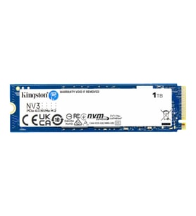 KINGSTON 1 TB NV3 M.2 NVME PCIE GEN4 6000/4000MBS SNV3S/1000G SSD