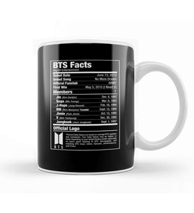 Bts Nutritional Facts Kupa Bardak Porselen