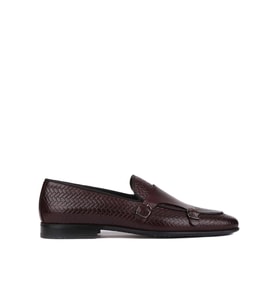 Shoetyle - Kahverengi Deri Tokalı Erkek Klasik Ayakkabı 250-2300