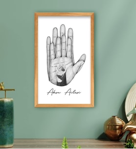 BK Gift Kişiye Özel İsimli Siyah Beyaz Aile ve Pati Tasarımlı Ahşap Çerçeveli Tablo-2 40x25cm, Ev Dekorasyonu, Arkadaşa Hediye