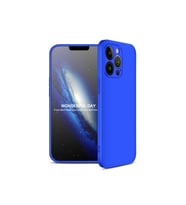 Apple iPhone 13 Pro Uyumlu Kılıf Zore Ays Kapak (Mavi)