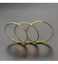 3'lü Mat Çizim Model Özel Günler Gold Renk Antialerjik 316L Çelik Kadın Bileklik