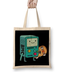 Cute Adventure Time Bmo Bez Çanta Uzun Saplı
