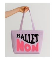 Ballet Mom Tasarım Mat Saten Çanta (Lila)