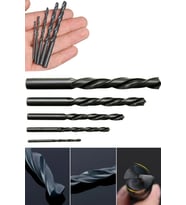 Siyah Matkap Ucu 4, 5, 6, 8, 10 Mm 5 Adet Matkap Ucu Set 1410
