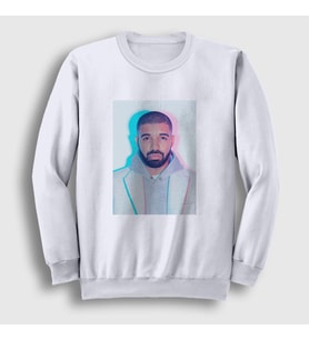 Presmono Unisex Beyaz Hotline Bling Drake Sweatshirt 321461tt
