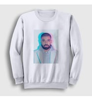 Presmono Unisex Beyaz Hotline Bling Drake Sweatshirt 321461tt