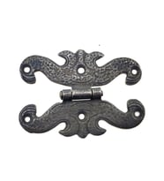 Antika Tarz Dekoratif Pirinç Kelebek Menteşe - 63x45 mm, Oksit