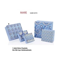 GIPTA MARE KARE HEDİYE KUTUSU BX6726 D N0:05 210x210x105mm - TEKLİ (Çok Renkli)