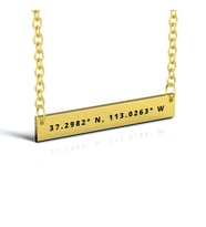 BYCUFF Kişiye Özel NewYork Bar Kolye (Gold)