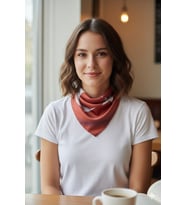Türk Bayrağı Desenli Saten Fular 48x48 cm – Ay Yıldız Kare Bandana