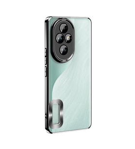 Honor 200 Kılıf Kamera Korumalı Logo Gösteren Omega Kılıf (Siyah)