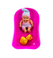 Oyuncak Bebek Küvetli Aksesuarlı Et Bebek Set