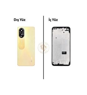 Oppo A38 Sarı Uyumlu Orta Kasa Full Kasa Kapak Gövde Housing