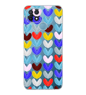 PrintiFy Oppo A15S ile Uyumlu Water Color 1  Kamera Korumalı Şeffaf  Kılıf