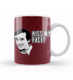 Alan Partridge Kiss My Face Quote Kupa Bardak Porselen