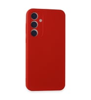 Galaxy A55 5G Kılıf First Silikon - Kırmızı