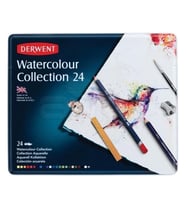 Derwent Watercolour Collection Sulu Boya Kalemi Koleksiyonu 24lü Teneke Kutu