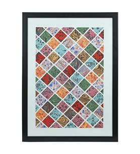 e38 EL İŞÇİLİĞİ EBRU TABLO 55*75 cm - 5653