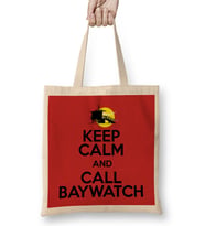 Keep Calm And Call Baywatch Bez Çanta Uzun Saplı