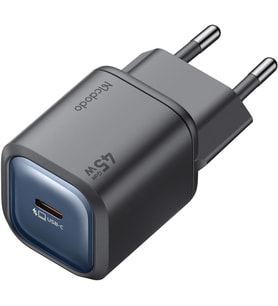 Lexroo CH-4391 GaN Serisi 45W USB-C Mini GaN Hızlı Şarj Cihazı Siyah