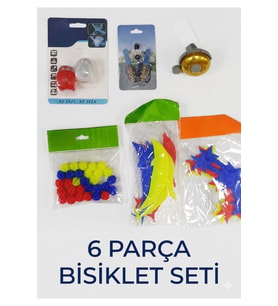 6 parça bisiklet seti bisiklet aksesuarı