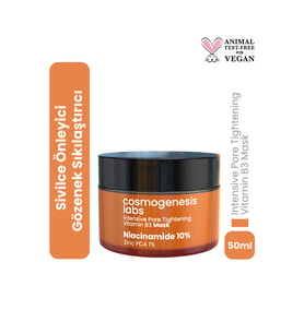 Cosmogenesis Labs %10 Niacinamide Krem Maske 50ml – Durulanan Yüz Maskesi Gözenek Sıkılaştırıcı Kar