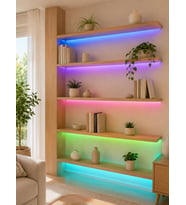 5 Metre Kumandalı RGB LED Şerit 2835 SMD Dekoratif TV Oda Masa Arkası Aydınlatma