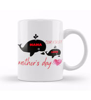 Our First Mothers Day MAMA LUKE 2021 Kupa Bardak Porselen