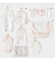 Andywawa Ac25551 Newborn Set Pınk Baloons 10'lu Hastane Çıkışı Ekru